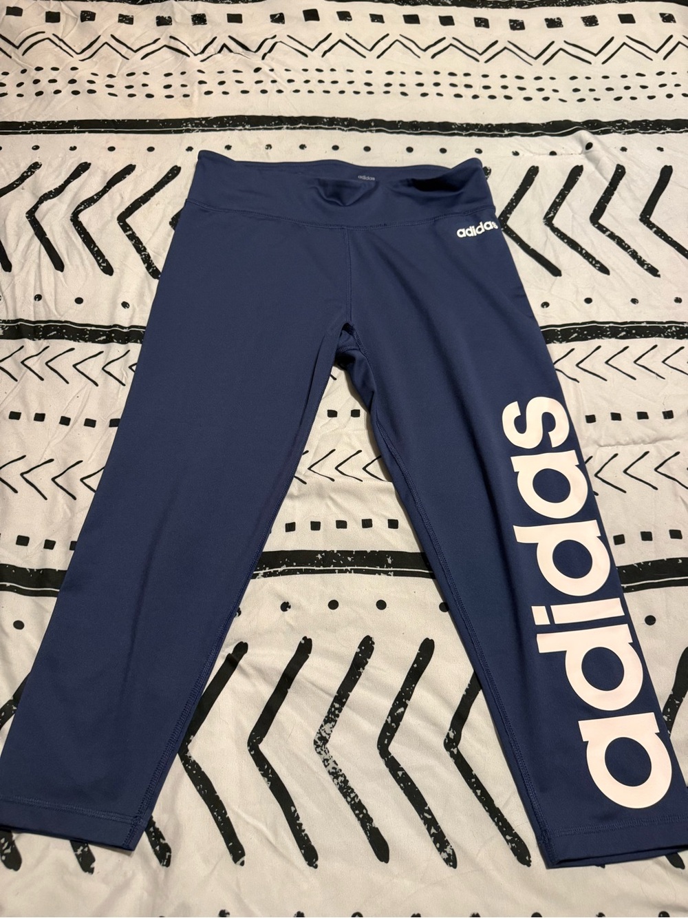 adidas Navy Blue Performance Capri Leggings